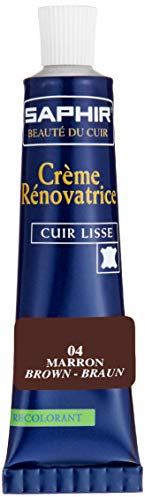 Saphir Cirage Crème Rénovatrice Tube, Marron, 25 ml