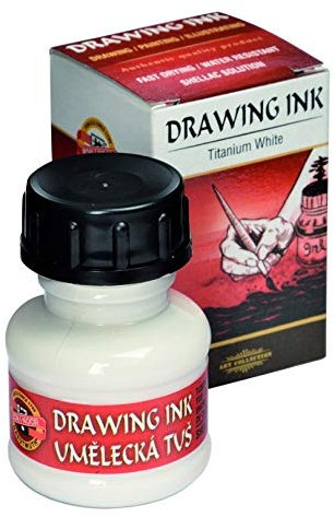 Zeichentusche 20 g - Titan Weiß 1