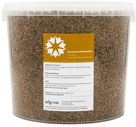 Daphnien Wasserflöhe getrocknet Fischfutter algova® (5000ml = 800g)