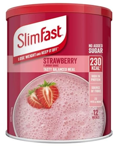 Slim-Fast Verano Batido De Fresa Sabor En Polvo - 12 Porciones (438g) (Paquete de 2)