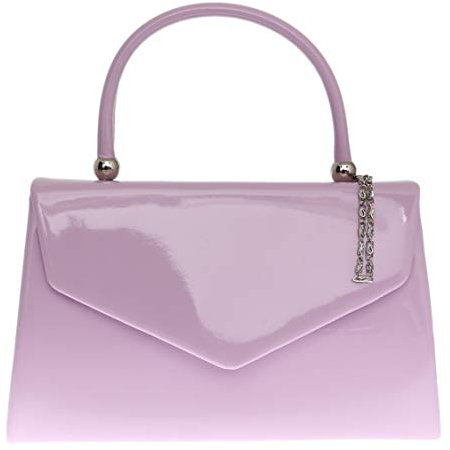Girly Handbags, Poschette giorno donna Viola Lilla W 23, H 15, D 7 cm (W 9, H 6, D 3 inches)