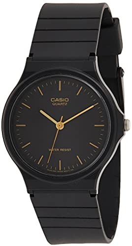 Casio Relojes de Pulsera MQ-24-1E, Negro, Correa