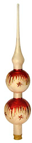 Jingle Bells Lauscha Christbaumspitze Rot Weihnachten Baumspitze