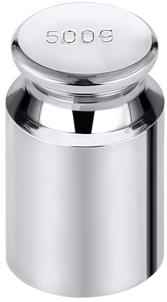 Trimming Shop 500g Scale Weight for Precise Calibration | Chrome Plated Stainless Steel Weights for Both Pocket and Digital Scale, Jewellery, Kitchen Scale