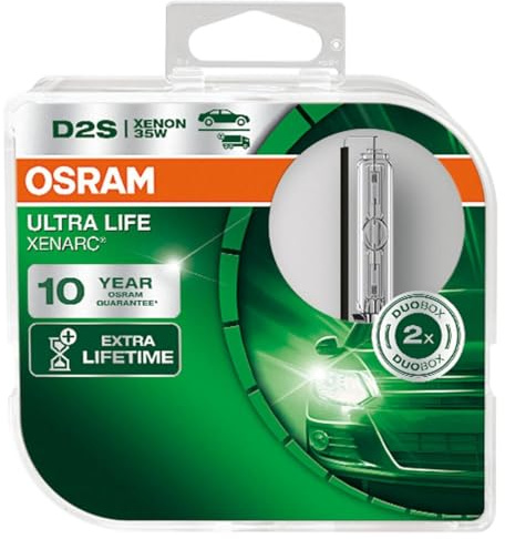 Osram XENARC ULTRA LIFE D2S HID Xenon-Brenner, Entladungslampe, 66240ULT-HCB, Duobox (2 Stück)