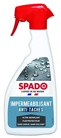 SPADO - Impermeabilizzazione Antimacchia - Protezione Vari Materiali, Effetto Ultra-idrorepellente - Formula senza odore, senza solventi - Fabbricazione francese - Flacone spray da 500 ml