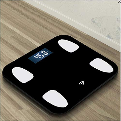 balance cuisine balance pese personne connectée bluetooth balance haute précision de cuisine balance connectée graisse corporelle balance connectée-Noir