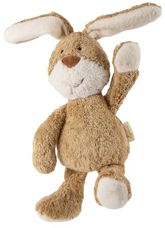 sigikid Kuscheltier Hase Green Babyspielzeug Stofftier beige Geschenkidee | Pure Organic Collection - natürliches Spielzeug aus 100% Bio-Baumwolle (kbA) und Füllung aus Schurwolle