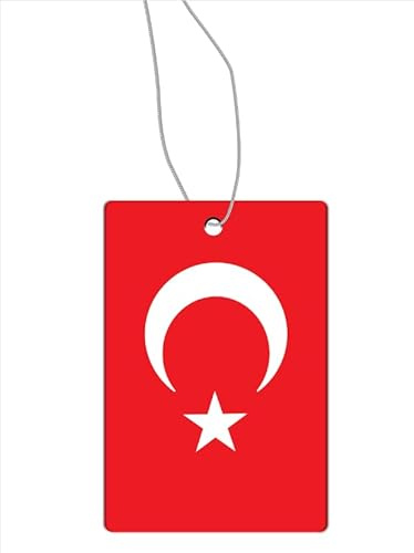Auto-Lufterfrischer, Türkei-Flagge, Autoduftbaum, 2 Stück