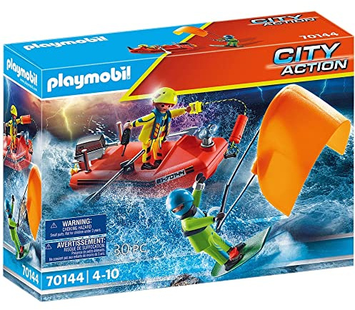 Playmobil 70144 Redding Op Zee: Kitesurfersredding Met Boot