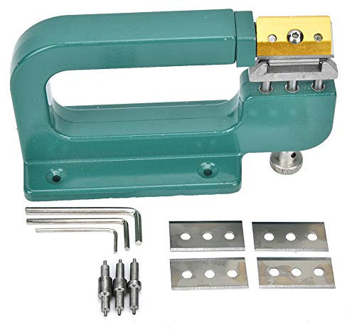 Máquina para Pelar Bordes de Cuero, Herramienta Manual para Pelar Cuero con 4 Rodillos, Máquina de Adelgazamiento de Cuero, Dispositivo de Pelado de Cuero
