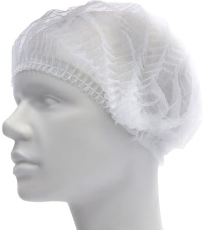 Haarnetze weiß 250 Stück Romed - Weiß - Polypropylen, hydrophob, Spinnvlies - Geeignet für die Lebensmittelindustrie - Latexfrei