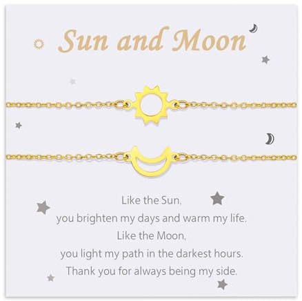 MANVEN Sonne Mond Armband für Beste Freundin Mutter Tochter Schwester Paare