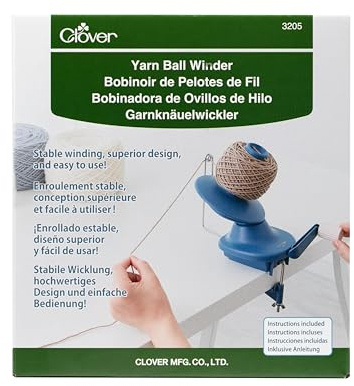 Clover 3205 Yarn Ball Winder Garnwickler, Blau