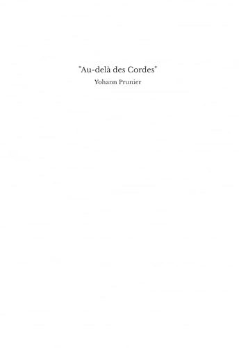 Au-delà des Cordes