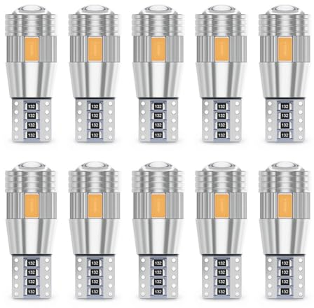 Auto LED Innenbeleuchtung,10 Stück 180 Lumen Auto Innen Beleuchtung 12V 1.7W LED Auto 5630 SMD Innenraumbeleuchtung LEDs mit EIN/AUS Schalter für Auto LKW Wohnmobil Van Bus Caravan Boat, Lila
