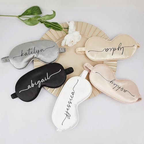 Personalisierte Augenmaske Schlafmaske, Mit Verstellbaren BäNdern, Bequeme Und Super Weiche Augenmaske FüR Damen Und Herren, Schlafmaske FüR Unterwegs, Schichtarbeit Nacht Schlafen Reise
