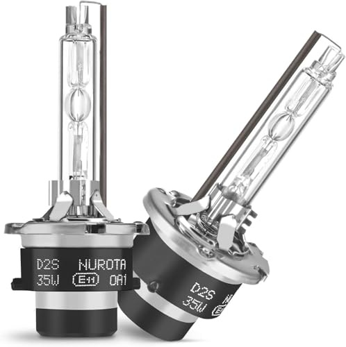 NUROTA D2S Xenon Bulb with StVZO Approval – Anti-UV Headlight Lamp – 35 W White Light Headlight Car Bulbs Pack of 2
