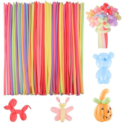 100 palloncini da modellare, lunghi 30 cm, palloncini colorati, per feste, matrimoni, compleanni