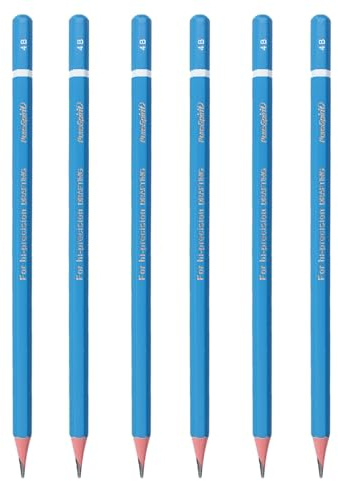 GZDAOXIA 6 Stück bleistifte 4B,bleistift,schreiblernbleistift,Bleistiften zum Zeichnen,Sketch Bleistift Set,Zeichenstifte Set,Skizzienstifte für Kunstler und Skizzieren Liebhaberin(4B)