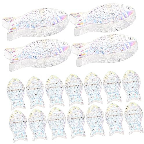 HOODANCOS 50stücke Niedliche Fischperlen Für Schmuckherstellung Bunte Glasperlen Mit Durchgangsloch Für Armbänder Und Halsketten Kreative Bastelideen Und Wohnaccessoires