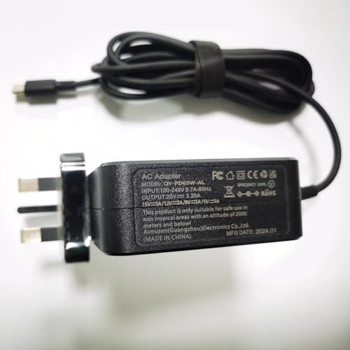 65W 4.5 * 3.0mm Laptop Charger Blue Tip Compatible with HP EliteBook 840 850 845 830 820 G8 G7 G6 G5 G4 G3 ProBook 640 650 450 430 440 446 455 470 745 735 725 755 Pavilion Stream Envy X360 Adapter