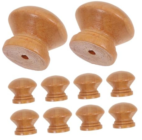 Artibetter 10stücke Runde Holzknöpfe Für Schränke Robuste Holzgriffe Für Rustikale Möbel Einfach Zu Montieren Und Ergonomisches Design Für Besseren Halt