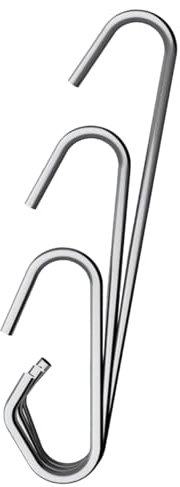 PlumbEZ Universal Toilet Flush Hook Pack - Cistern C Hook & C Link for Siphon Connection - Toilet Flush Siphon Link C Hooks