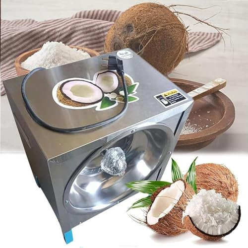 Commercial Coconut Grater Scraper Shredder Machine Meat Removal Tool,Electric Coconut Processing Machine,Stainless Steel,for Restaurant,Bakery,Dessert shopCoconut Processing Store