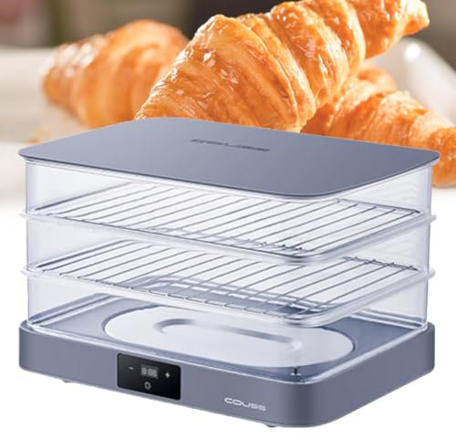 GSWWJG Lievitatore di Impasto per Pane,Armadio di Lievitazione Professionale con Spazio Regolabile e Controllo umidità Automatico, Timer Digitale, Design Leggero per Pizza/Pane (capacità 45L)