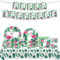 JUNBAOYYDS Vajilla para Fiesta de Flamenco,Vajilla de Fiesta Hawaiana,platos de papel hawaiano,Decoraciones de Fiesta, 10 Invitados