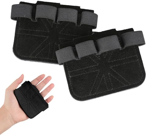 Trsnzul Gants de Fitness de Traction en Cuir, Poignées pour Entraînement, Respirant Confortable Antidérapant Gants Musculation en Cuir de Vache Accessoires D'entraînement