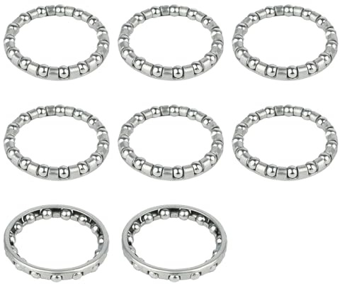 WKabnkn 8Pcs Bicycles Balls Bearing Retainer Mountain Bike Headsets Caged Balls Fork Hubs Bottom Bracket Fork Hub Bottom Bracket Bearing