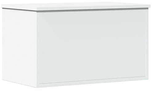 Eleganz Cassetta di Conservazione Bianca 60x35x35 cm in Materiale Composito - Spazio per Soggiorno, Camera da Letto e Corridoio - Leggera e Durevole