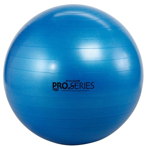 Theraband 23045 Exercise and Stability Ball for Improved Posture, Balance, Core Fitness, Coordination and Rehab, Blue, 75cm Diameter