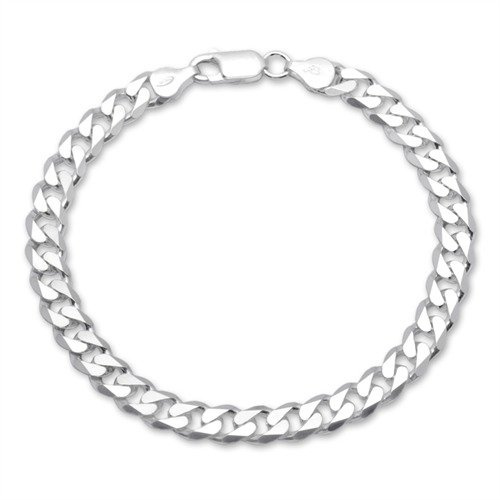 Echtsilber Armband: 925er Panzerarmband 7mm PA0070 von JEWLIX