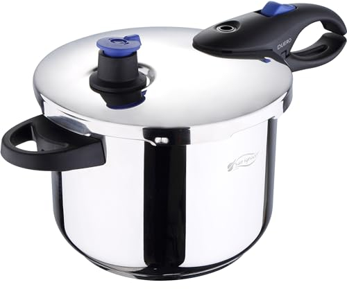 San Ignacio Q2294 Duero - duero Olla a presión, Acero Inoxidable, Cromado, 22 cm