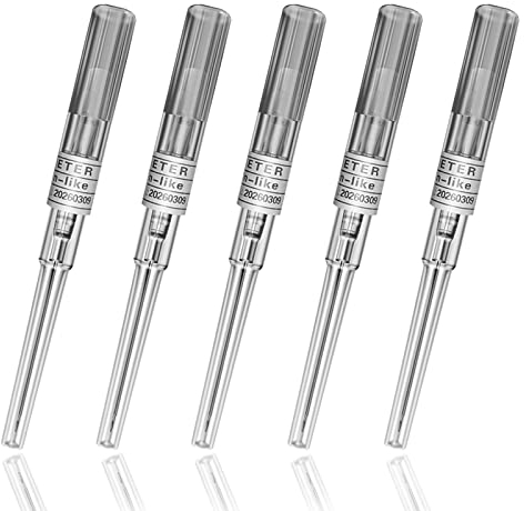 SOTICA 5 Stück 16 Gauge Piercing Nadeln Ohr Nase Kanülen für Piercing Zubehör Piercing Kit (16G)