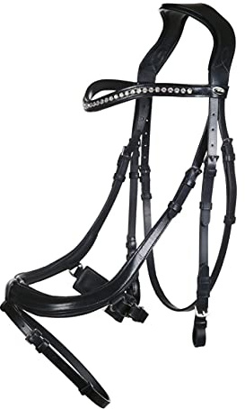 HKM Anatomic Crystal Trense schwarz Pony