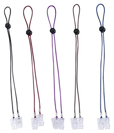 Healifty 15 Stücke Serviettenkette Maskenband Brillenband Serviettenkettchen mit Clip Brillenhalter Serviettenhalter Kette für Brillen Gesichtsschutz Lanyard Erwachsene Kinder Kleidungschutz