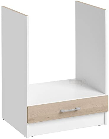 Cuisineandcie - Meuble Four ENCASTRABLE ECO Chêne Naturel L 60cm + Tiroir inférieure de Rangement - Meuble pour Four encastrable Cuisine