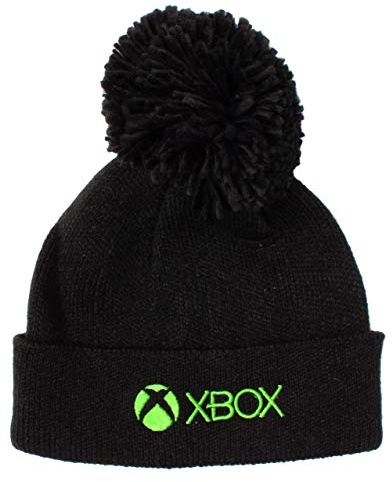 Xbox Bobble Hat für Kinder Black Green Beanie Gamer Geschenkartikel