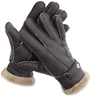 Reissner Lammfelle Fingerhandschuhe HDS-FINGER2 Merino Lammfell Nappa Leder in schwarz, beige und waldgrün