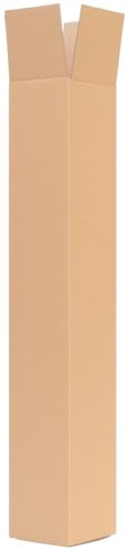 verpacking Fyrkantiga frakthylsor 655 x 105 x 105 mm Brun [Utförande och antal valbara] 1-vågig fraktkartong 50 st