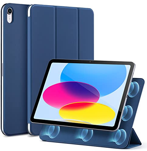 ESR für iPad A16 Hülle, iPad 11./10.(2025/2022) Hülle, Rebound Serie, Blau | Praktische Magnetbefestigung, Two Way Trifold Ständer, Leichter Schutz, Auto Ruhen/Wecken