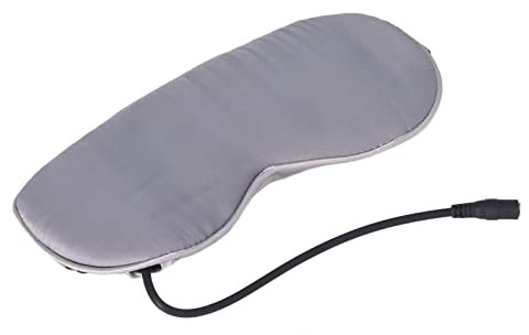 ciciglow Beheizte Augenauflage, Beheizbare USB-Augenmaske mit Temperatur- und Timer-Steuerung, Warme Augenkompresse, Augenauflage Zur Ermüdungslinderung, Blackout-Schlaf