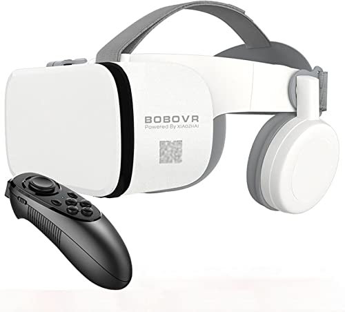 Gafas Realidad Virtual Pantalla Completa Gafas 3D VR con Control Remoto, Gafas Estéreo Originales 3D VR para iPhone 14 13 12 11 Pro Mini X R S MAX Samsung Galaxy Juego Realidad Virtual para Teléfonos