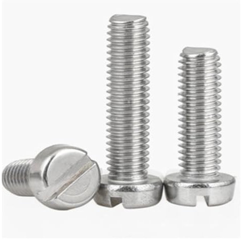 10/50 Stück M1 M1.2 M1.4 M1.6 M2 M2.5 M3 M4 M5 M6 304 Edelstahl DIN84 Schlitzkopf Schlitzsäule Runde Käsekopfschraube (Color : 22mm, Size : M5 10pcs)