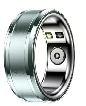 Cuifati Fitness-Tracker-Ring, Wasserdichter Aktivitäts-Tracker mit Herzfrequenz, Schrittzähler, Schlaf-Tracking, Display und Schritt-Kalorienzähler, Smart-Ring-Gesundheits-Tracker für