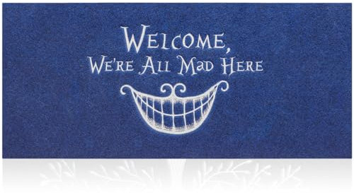 AOAOPQ Indoor Door Mat Funny Front Door Mat for Outdoor Entrance Non Slip Durable Natural Rubber Backing Rugs Waterproof Dry Quickly Widely Use Capture Dirt Doormat 45 * 120 cm Blue